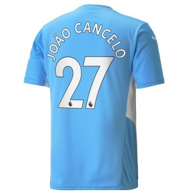 Koszulka Manchester City Joao Cancelo 27 Domowe Stroje Piłkarskie 2021/22 Krótki Rękaw